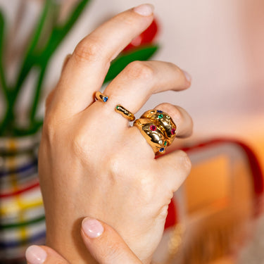 Gold Chunky Open Ring | Maximalist Jewellery Collection FP X SP