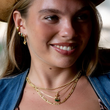 Cactus Charm Hoop Earrings | Country Western Style Jewellery by Scream Pretty