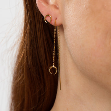 Horn Threader Earrings
