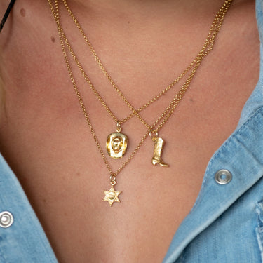 Cowboy Boot Pendant Necklace | Women's Country Western Pendant Necklaces by Scream Pretty