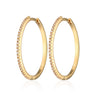 Sparkling Perfect Hoop Earrings | Clear Stone Classic Hoop Earrings for Women by Scream Pretty