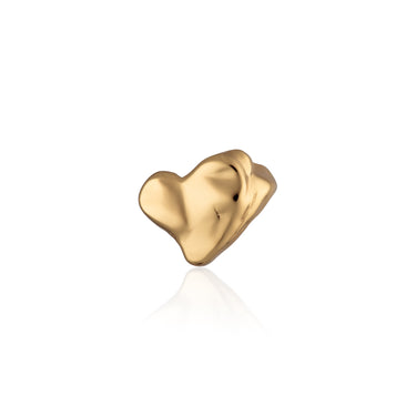 Gold Chunky Heart Ear Cuff | Maximalist Jewellery Collection FP X SP
