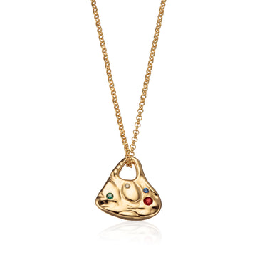 Gold Chunky Heart Pendant Necklace | Maximalist Jewellery Collection FP X SP