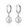 Modern Pearl Hoop Earrings | Pearl Drop Hoop Earrings | Scream Pretty