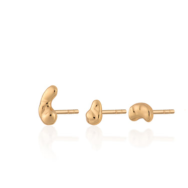 Gold Chunky Stud Earring Set | Maximalist Jewellery Collection FP X SP