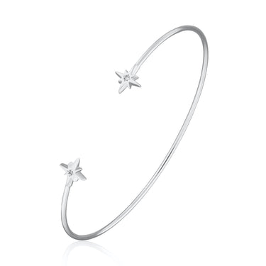 Starburst Open Bangle | Celestial Star Bangle Bracelet | Scream Pretty