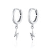 Lightning Bolt Charm Hoop Earrings | Charm Hoop Earrings for Women by Scream Pretty