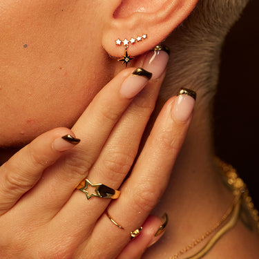 Starburst Ear Climber Earrings | Star Ear Crawler | Scream Pretty