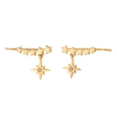 Starburst Ear Climber Earrings | Star Ear Crawler | Scream Pretty