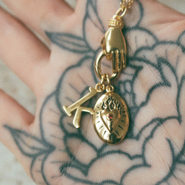 Flaming Heart Locket Charm | Love Charms for Charm Bracelet or Necklace | Scream Pretty