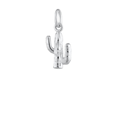 Silver Cactus Charm
