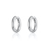 Silver Chunky Classic Hoop Earrings
