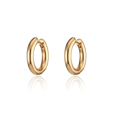 Gold Chunky Classic Hoop Earrings