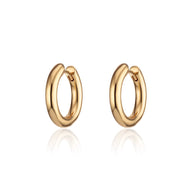 Gold Chunky Classic Hoop Earrings