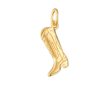 Gold Cowboy Boot Charm