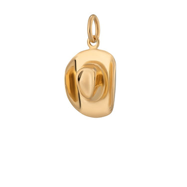 Gold Cowboy Hat Charm