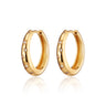 Gold Celestial Star Hoop Earrings