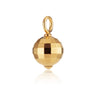 Gold Disco Ball Charm for Bracelet or Necklace