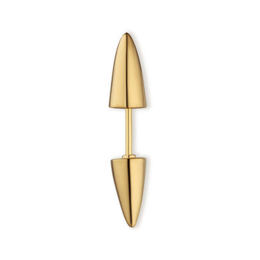 Gold Spike Faux Expander Stud Earring