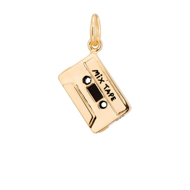 Gold Mix Tape Charm