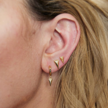 Gold Rebel Mismatched Stud Earrings | Scream Pretty