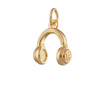 Gold Headphones Charm