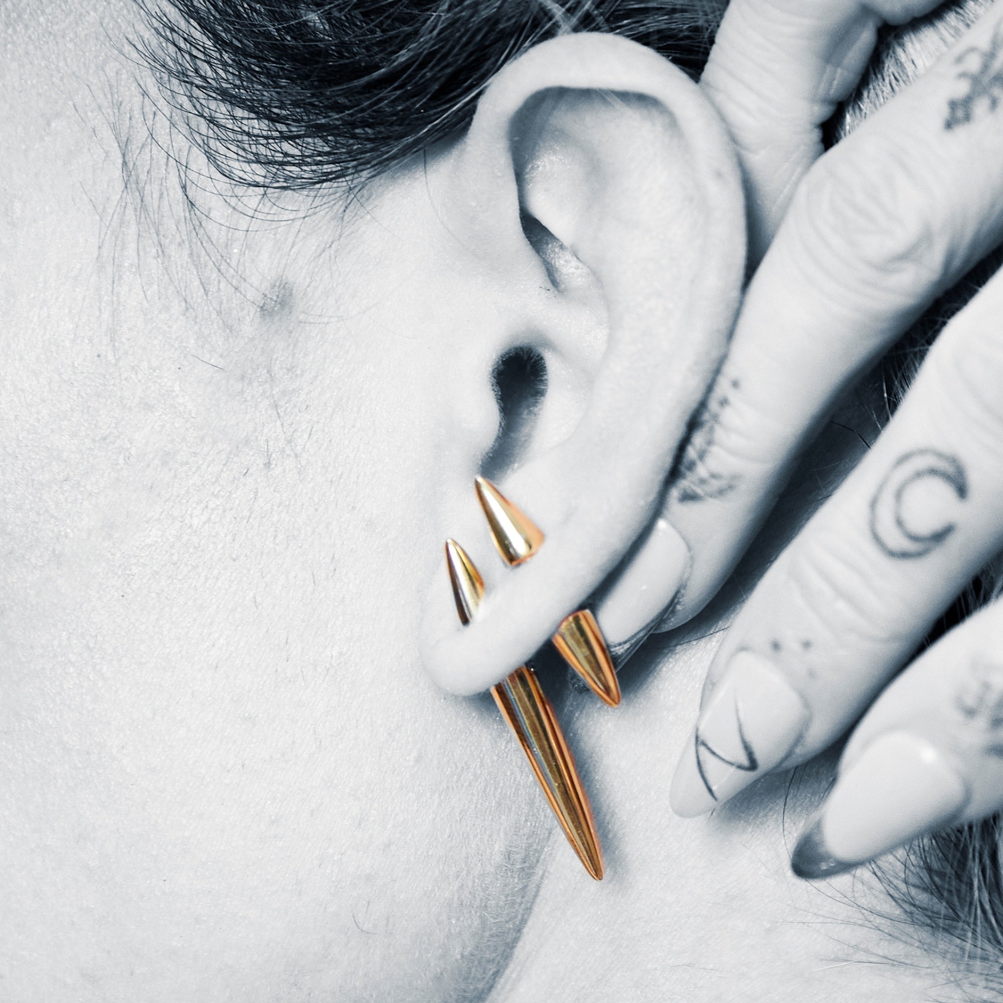 Spike Double Sided Stud Single Earring – Scream Pretty