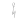Silver Lightning Bolt Charm
