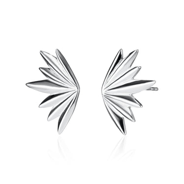 Silver Phoenix Stud Earrings