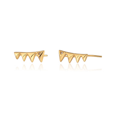 Gold Rebel Ear Climber Earrings | Scream Pretty