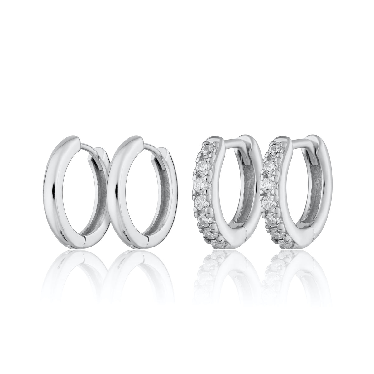 Core Huggie Earring Stacking Set