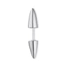 Silver Spike Faux Expander Stud Earring