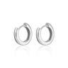 Classic Silver Huggie Hoop Earrings