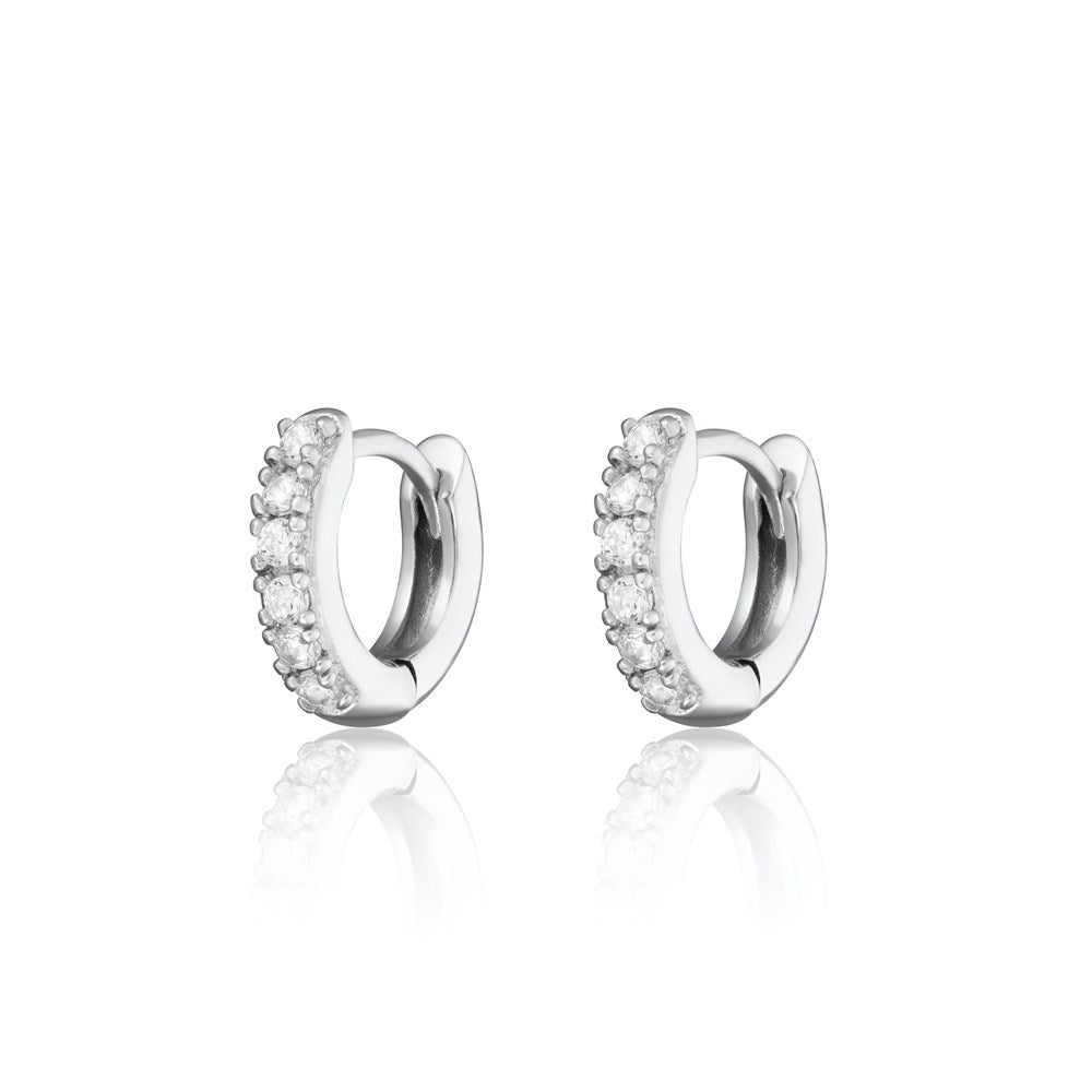 Mini Sparkling Huggie Hoop Earrings
