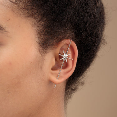 Silver Star Ear Crawler by Scream Pretty