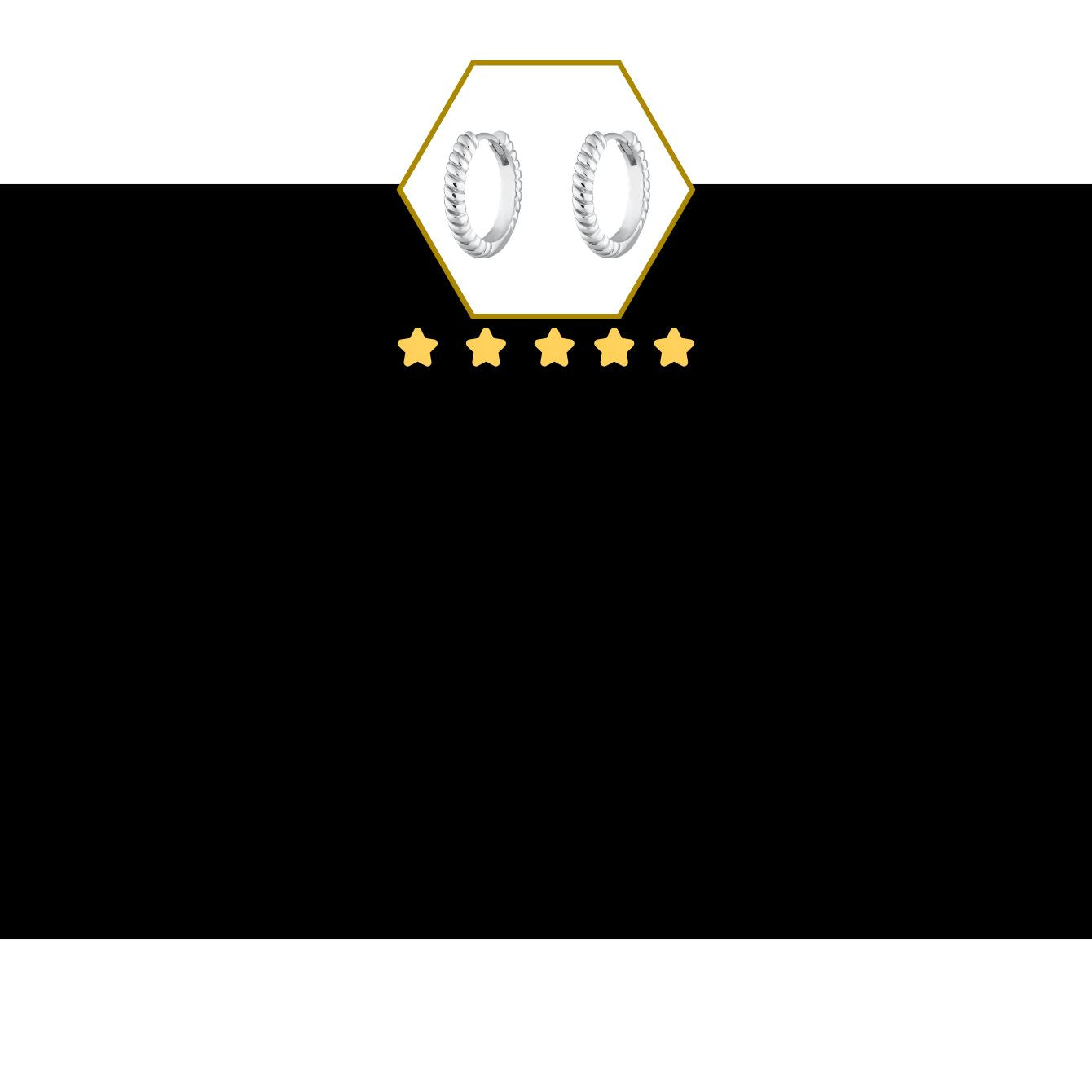 Silver Twist Large Huggie Hoop Earrings 5 Star Review