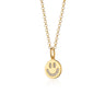 Gold Smiley Face Charm Necklace | Scream Pretty