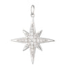 Silver Large Sparkling Starburst Charm