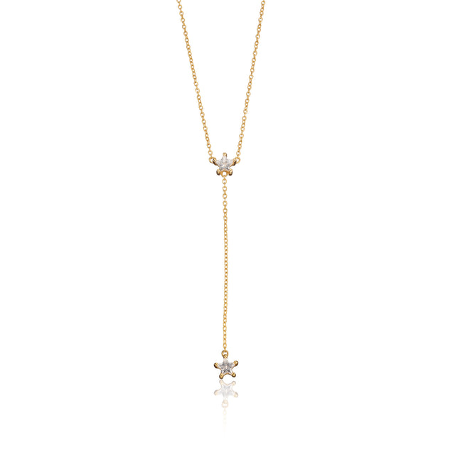 Drop Star Chain Sparkling Star Drop Necklace | 1 Yr-Warranty – Scream Pretty