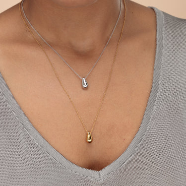 Teardrop Necklace with Slider Clasp by Scream Pretty