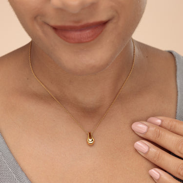 Teardrop Necklace with Slider Clasp by Scream Pretty