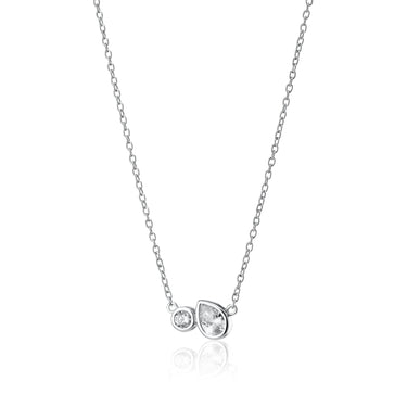 Silver Toi Et Moi Necklace by Hannah Martin X Scream Pretty