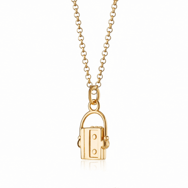 Gold Walkman Charm Necklace