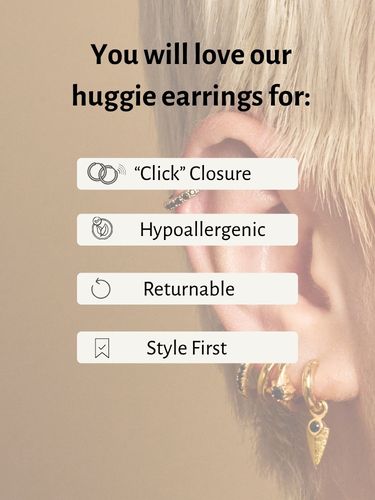 Reasons to Buy Huggie Hoop Earrings by Scream Pretty