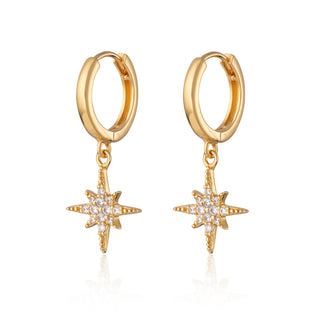 Starburst Hoop Earrings Gold Plated earrings by Scream Pretty