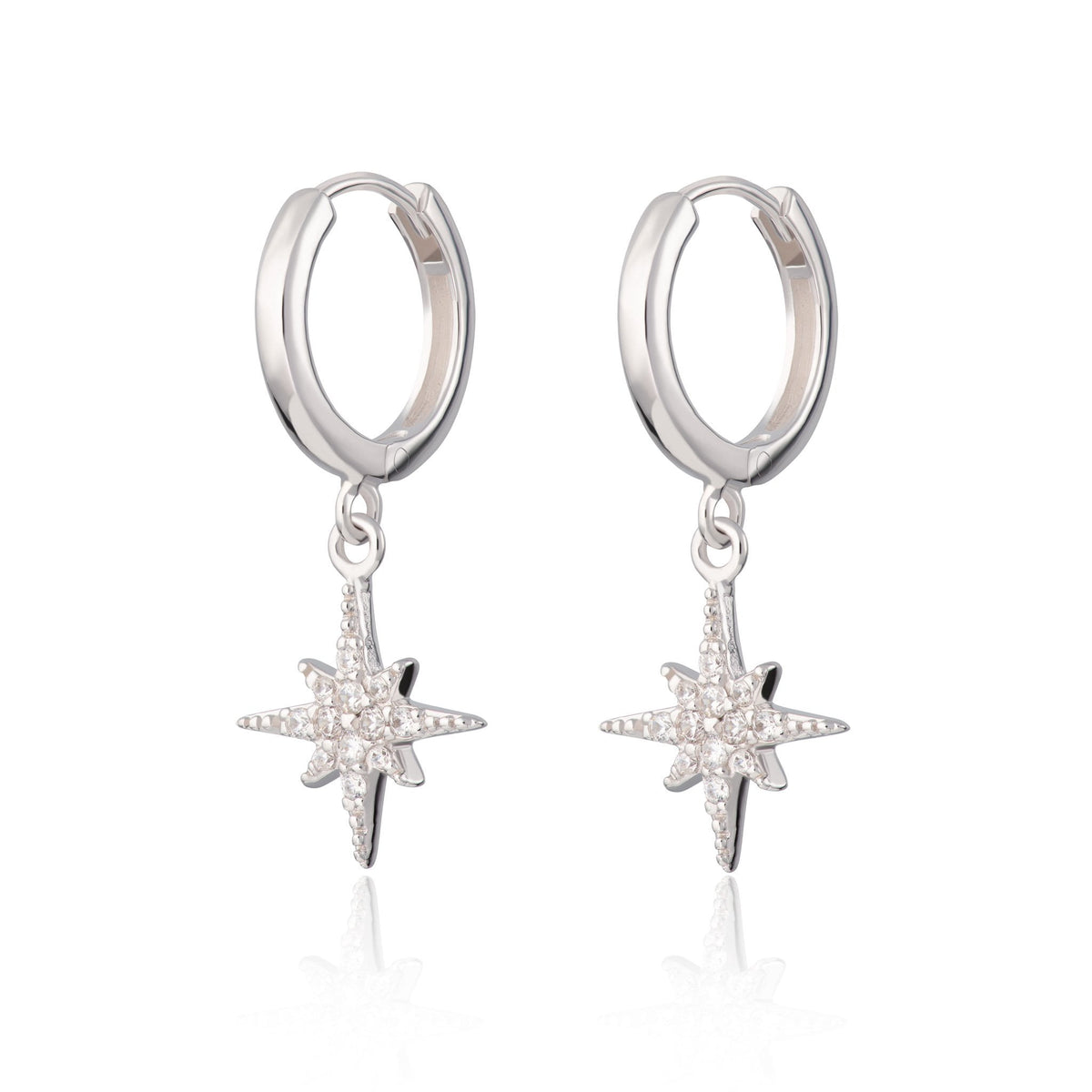 Starburst Hoop Earrings