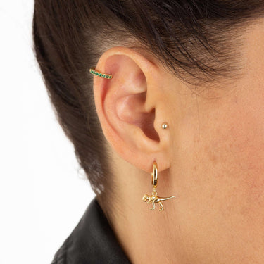 T-Rex Dinosaur Hoop Earrings | Dinosaur Drop Hoop Earrings | Scream Pretty