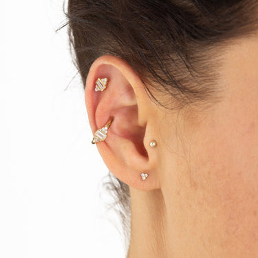 Audrey Set of 3 Single Earrings | Earring Stack for 3 Holes | Scream Pretty