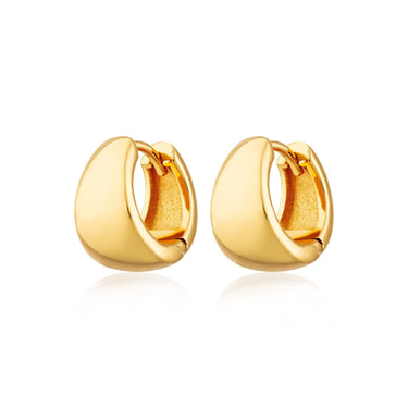 Bermuda Triangle Huggie Earrings Gold Plated Earrings by Scream Pretty