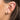 Candy Stripe Huggie Earrings in Black | Chunky Mini Hoop Earrings | Scream Pretty